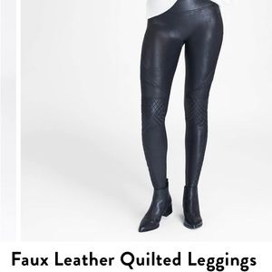 Faux leather leggings